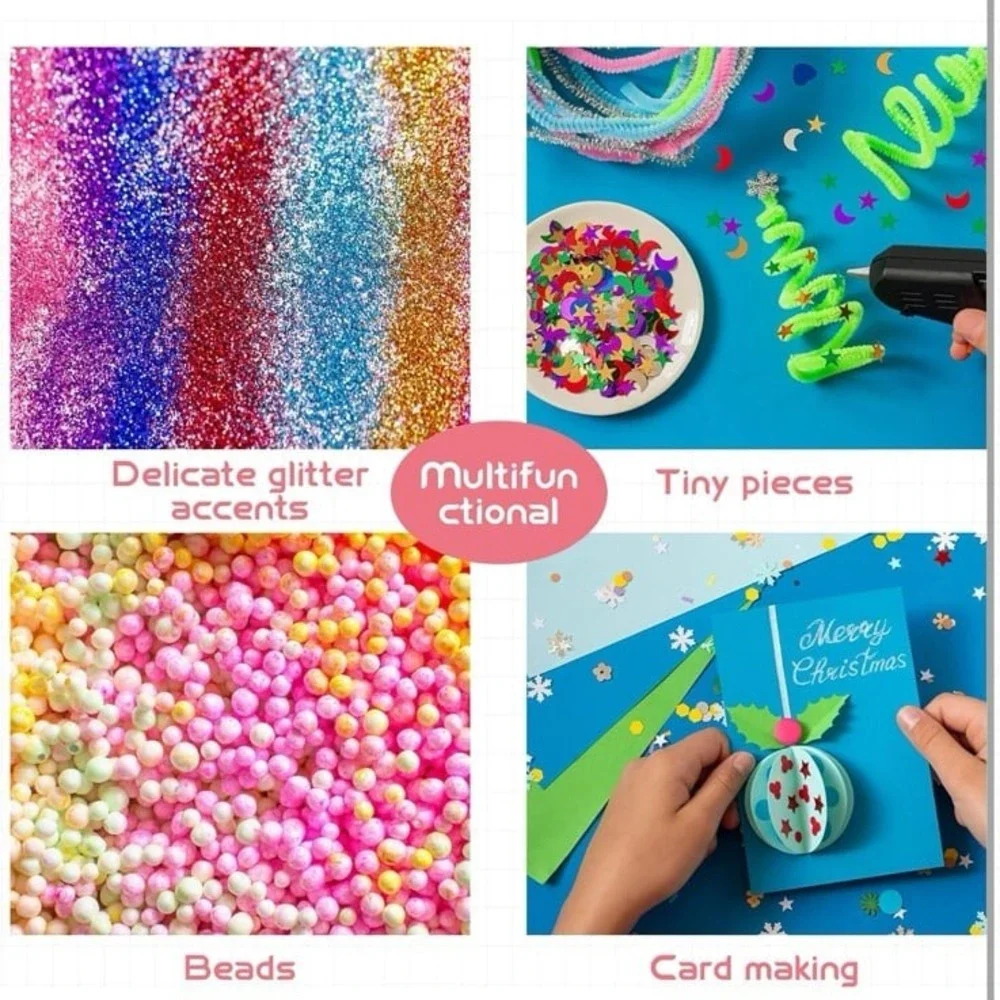 Fulmoon 24 Pieces Ball Point Glue Pen with Glue Refills for Quick Dry Pen for Pa